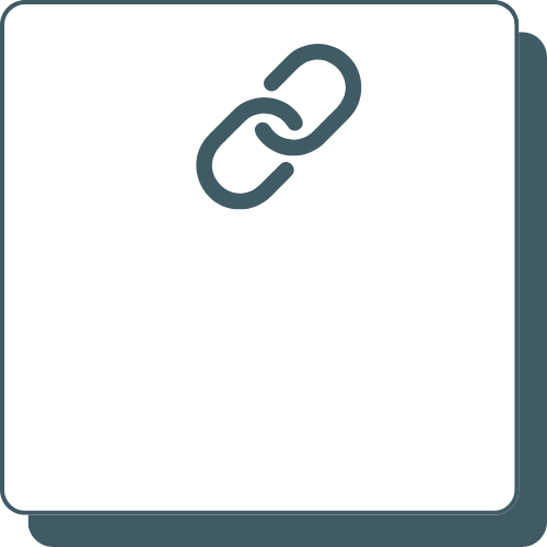 Chain link representing interlinking and backlinking for SEO authority