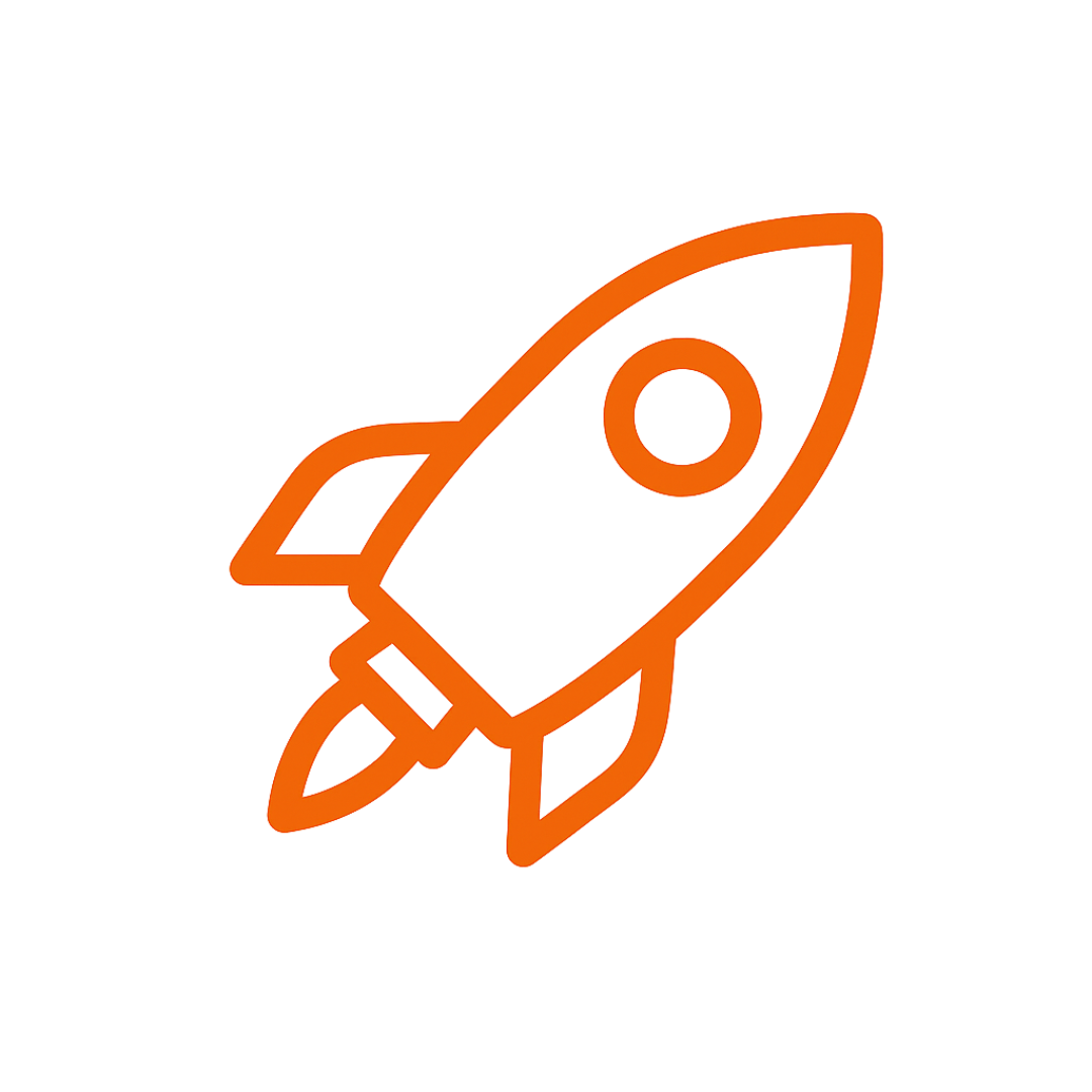 Rocket launch icon