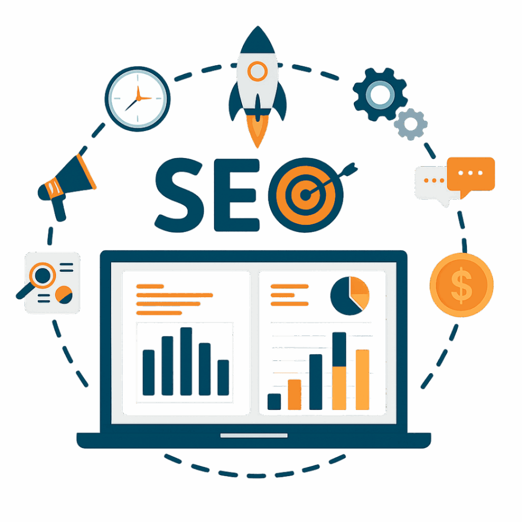 Ilustration SEO icons